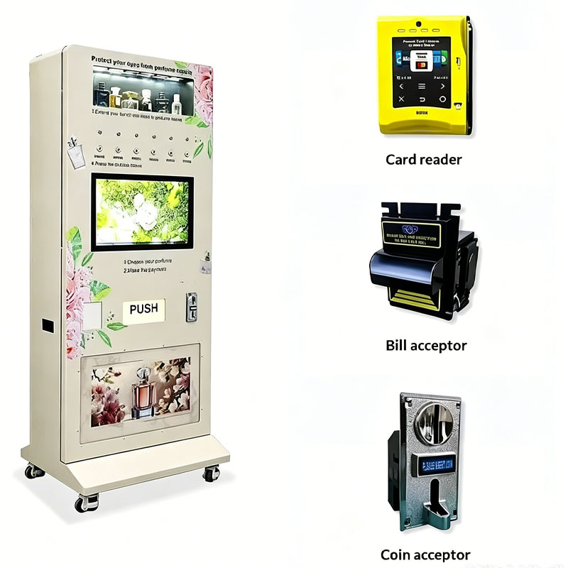 香水スプレー自動販売機、キャッシュレスフレグランス販売キオス - Perfume Fragrance Sale のレビューと価格