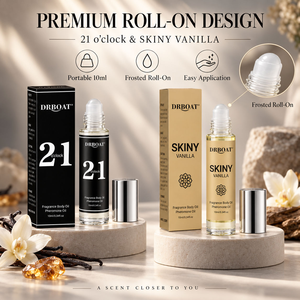 メンズ ロールオン パフュームオイル、キャラメルアンバー バ - Perfume Fragrance Oil のレビューと価格